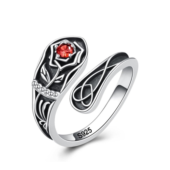 Beauty and the Beast Belle Rose Vintage Spoon Ring - Picture 1 of 7